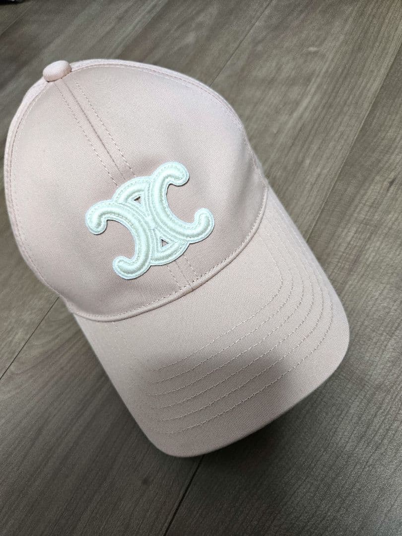 CELINE ピンク ベースボールキャップ M