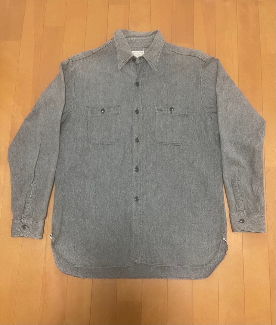 Buzz Rickson's ブラックシャンブレーシャツ 16 1/2 東洋