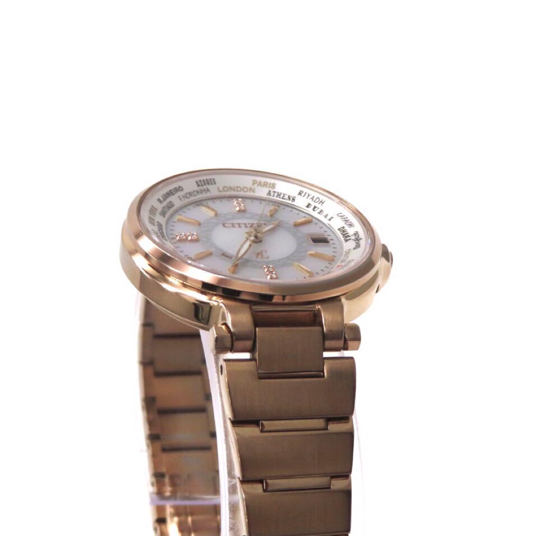 美品 EC1012 51W クロスシー 電波ソーラー シチズン 時計 ダイヤ