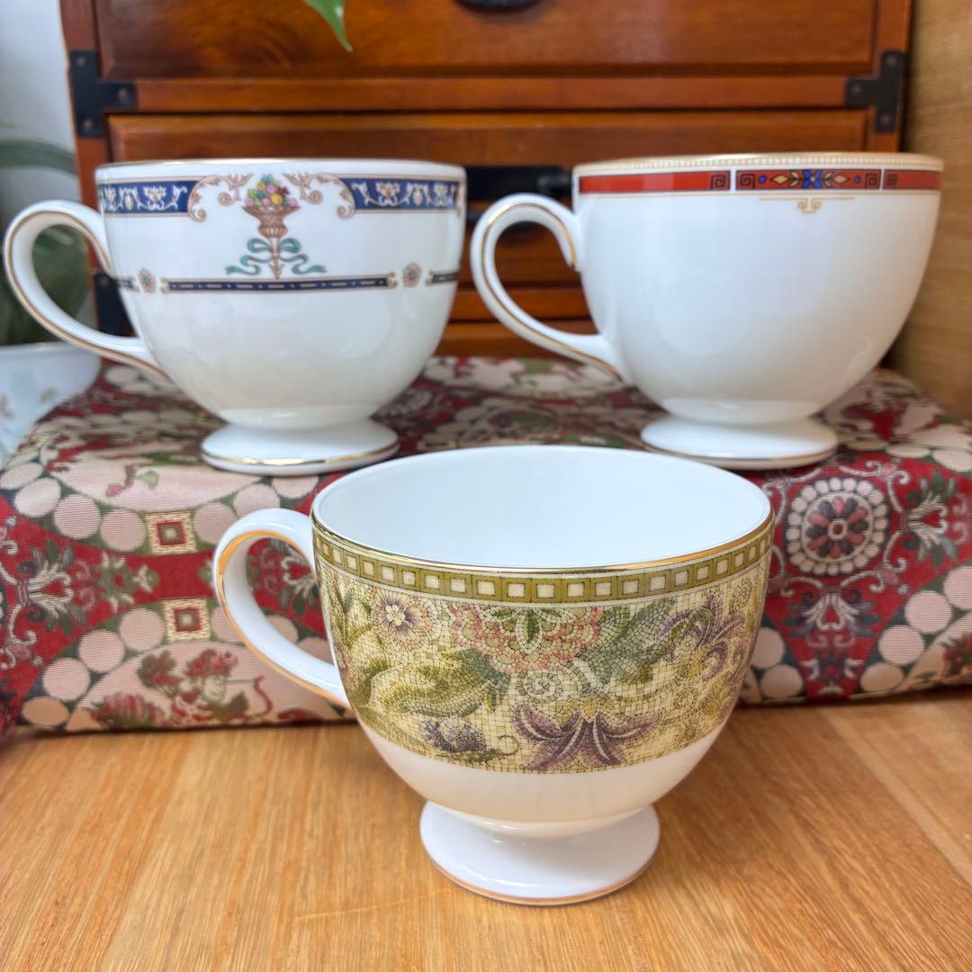 ウエッジウッド　リー　C＆Sコーヒーカップ　フローラルタペストリー6客
