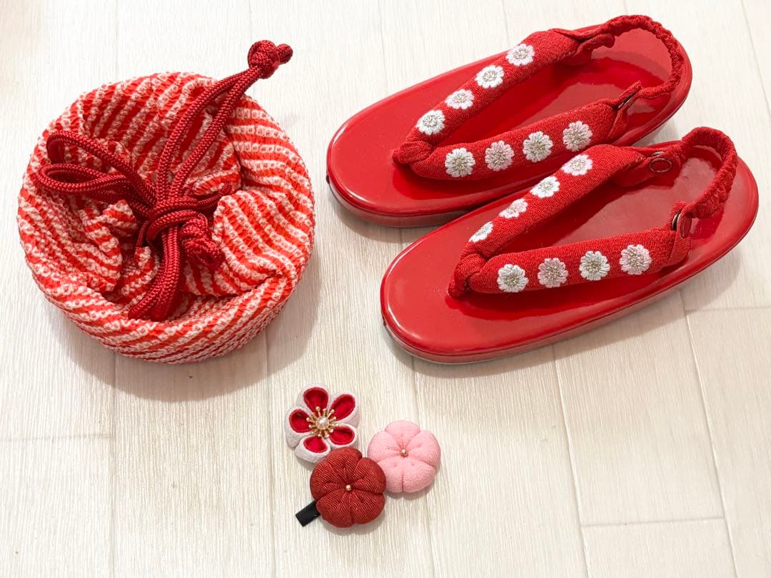 七五三　正絹　絞り　友禅　着物　被布　3歳　一つ身　フルセット