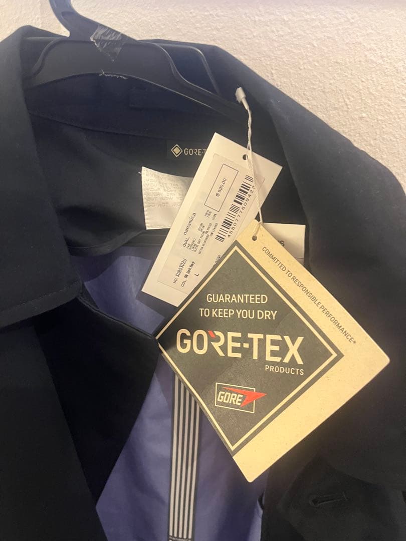 新品　nanamica ゴアテックスステンカラーコート　GORE-TEX