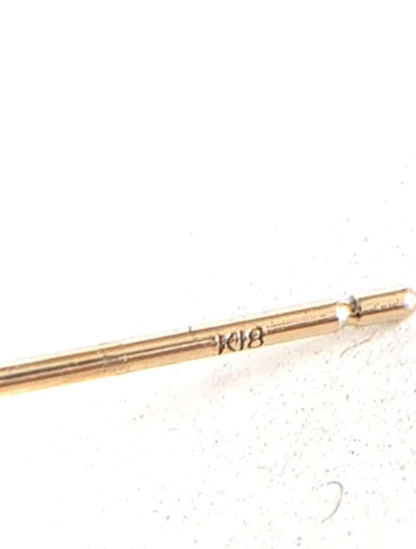 スタンリーゲス*スカルデザイン シルバー ピアス(片耳用)　K18