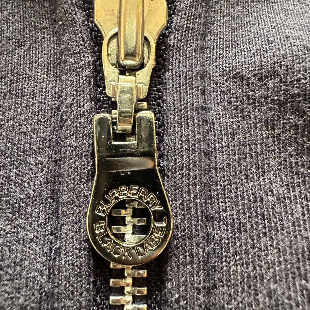 Burberry black label ファー パーカー ロゴ