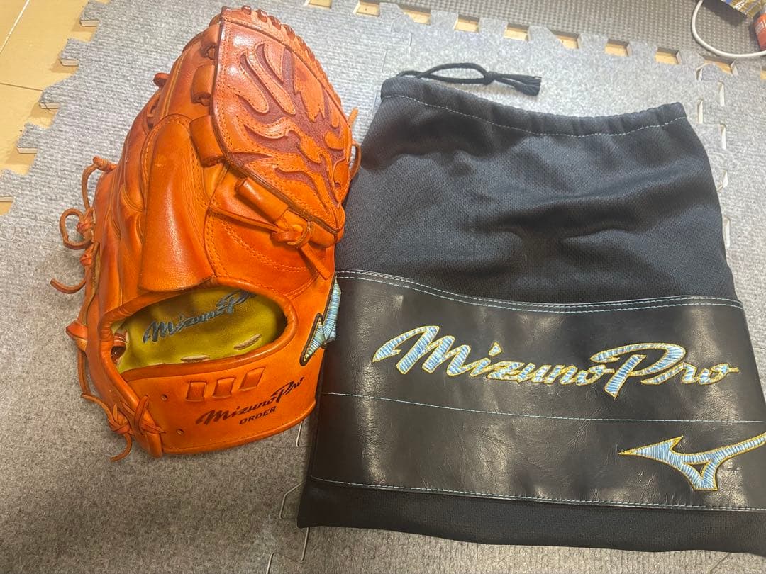 Mizuno Pro Order 投手 波賀 耕作 硬式 ダイバーシティーブルー