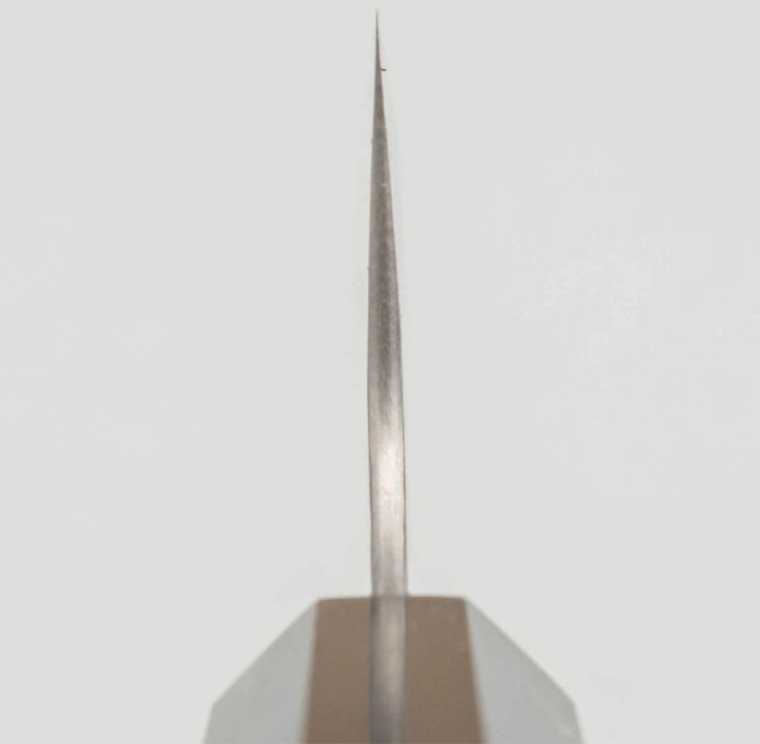 二唐刃物　槌目　研き　sg2 切付け牛刀　240mm