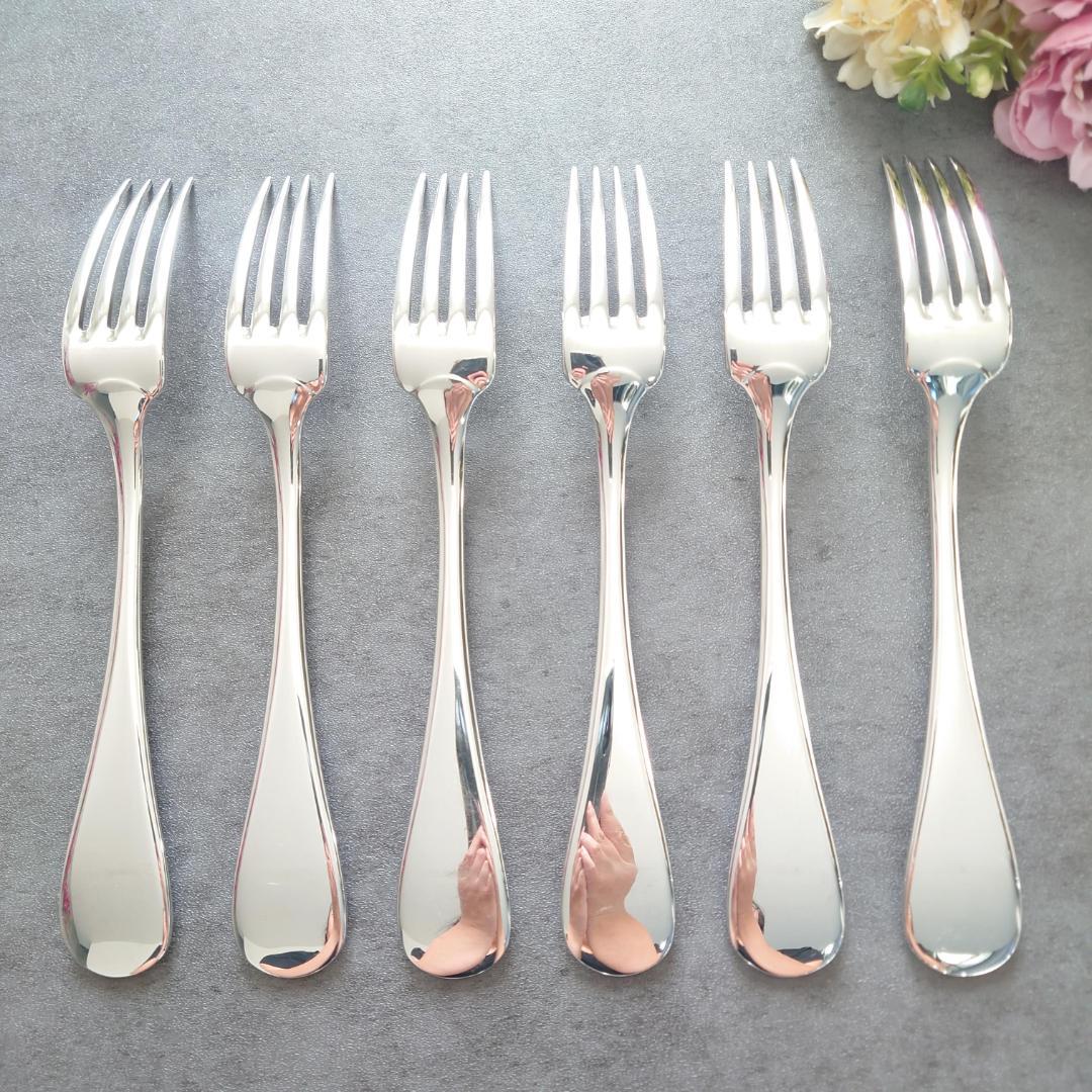 希少 美品 クリストフル フィデリオ テーブルフォーク 6点