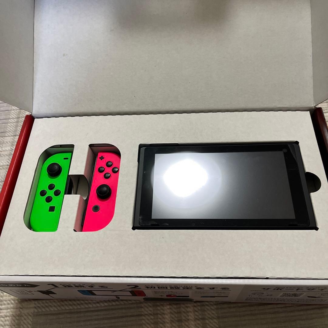 2/14迄　Nintendo Switch 本体 別売Joy-Con付 ※不備有