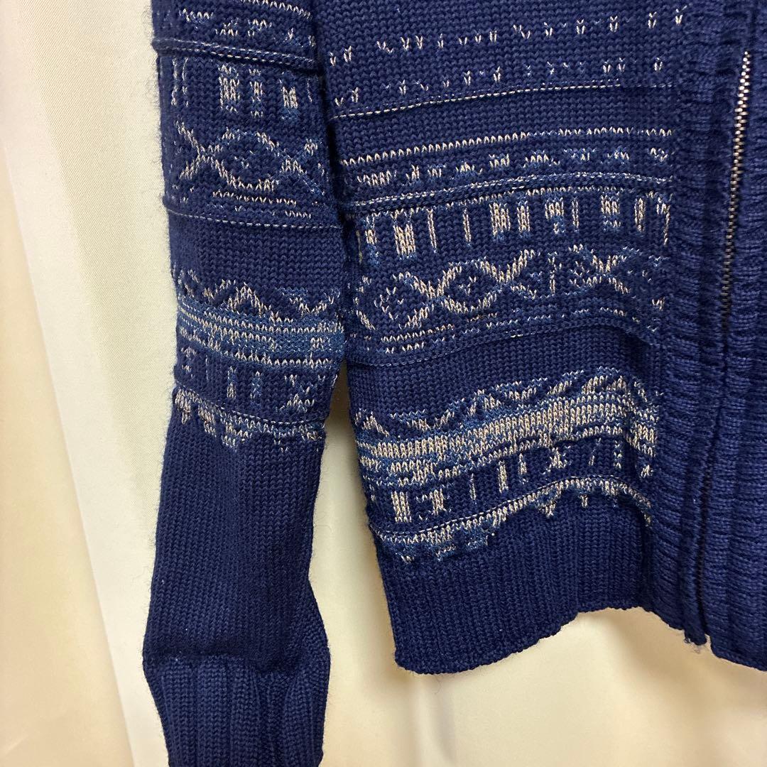 DRIES VAN NOTEN ネイビー カーディガン M