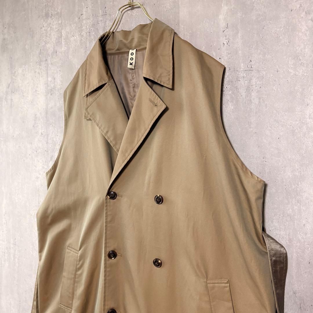 美品✨KOOI コーイ 3way レイヤードトレンチコート ジレ ジャケット