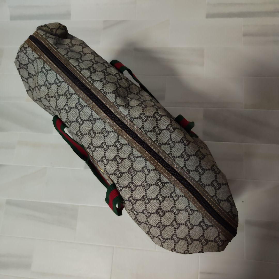 【美品】GUCCI オールドグッチ ボストンバッグ シェリーライン GG w11