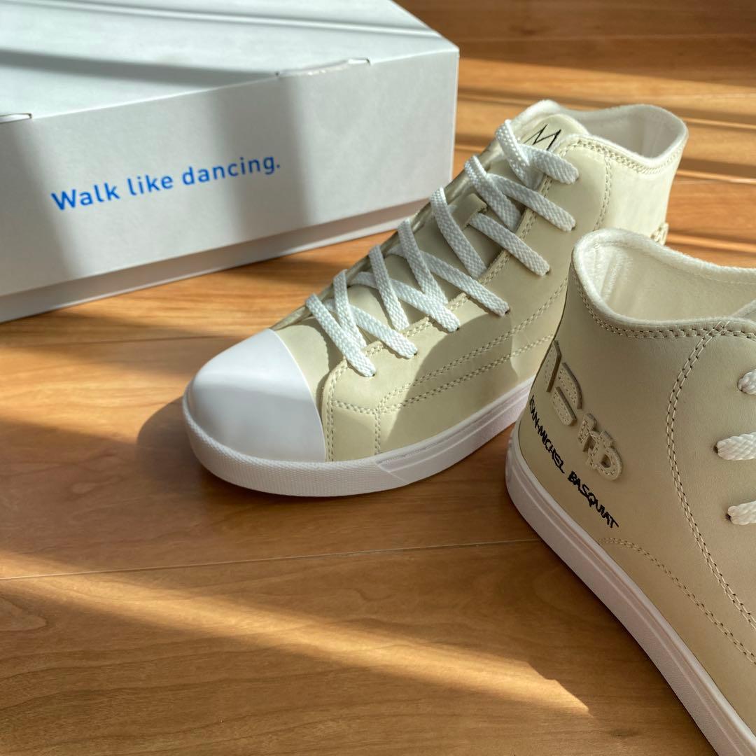 H*a様 未使用 限定コラボ『にゅ × バスキア』 SANGACIO スニーカー