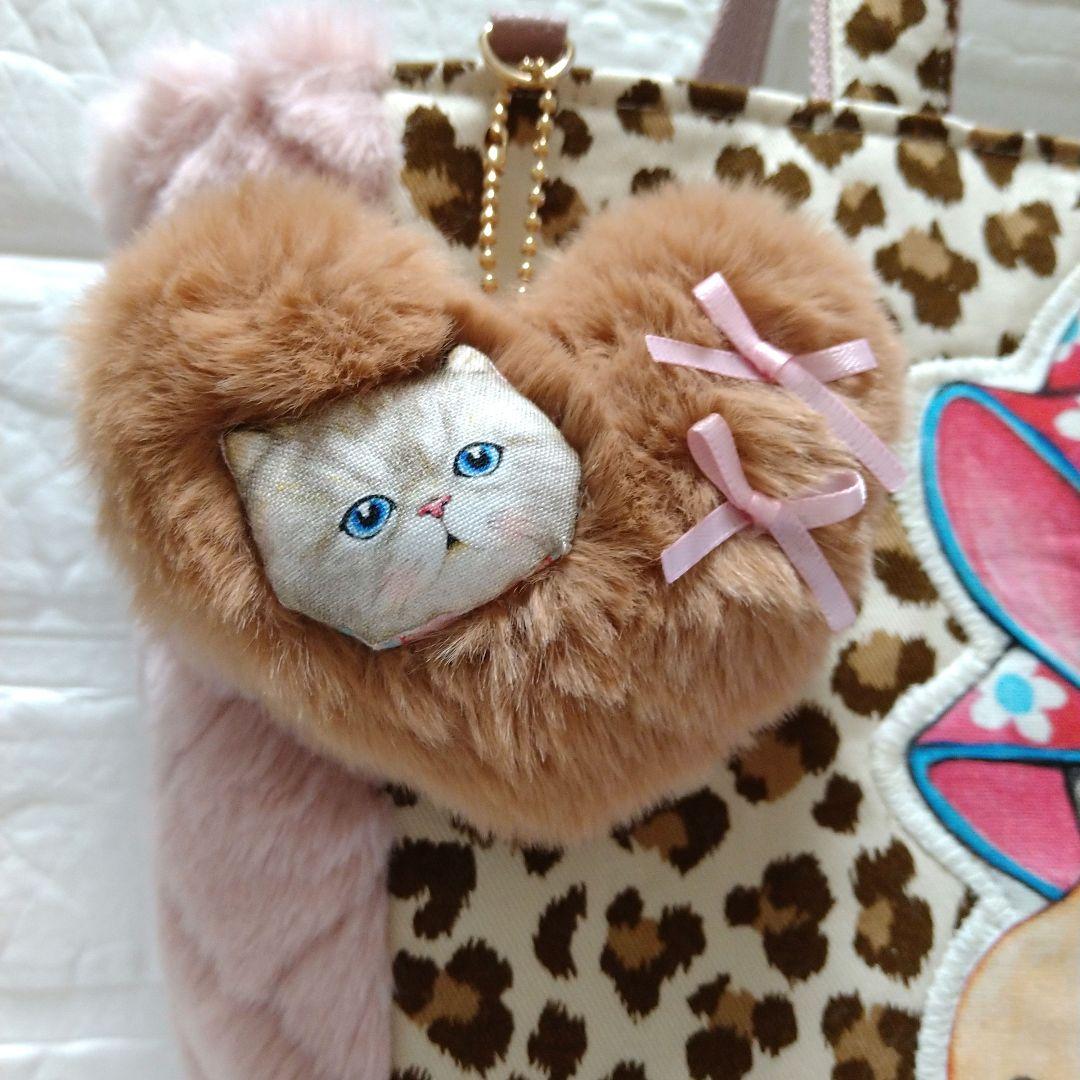 ル*ク様 コヤンイサムチョン☆横長トートバッグ　ヒョウ柄　ボアキルト　ヴィンテー