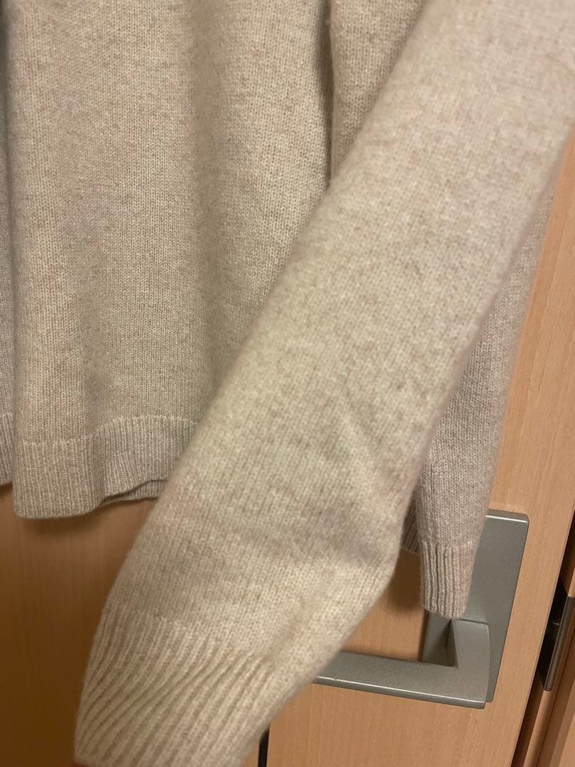 【2026SS セオリーリュクス】フードストール付きニット　カシミヤ混 M38
