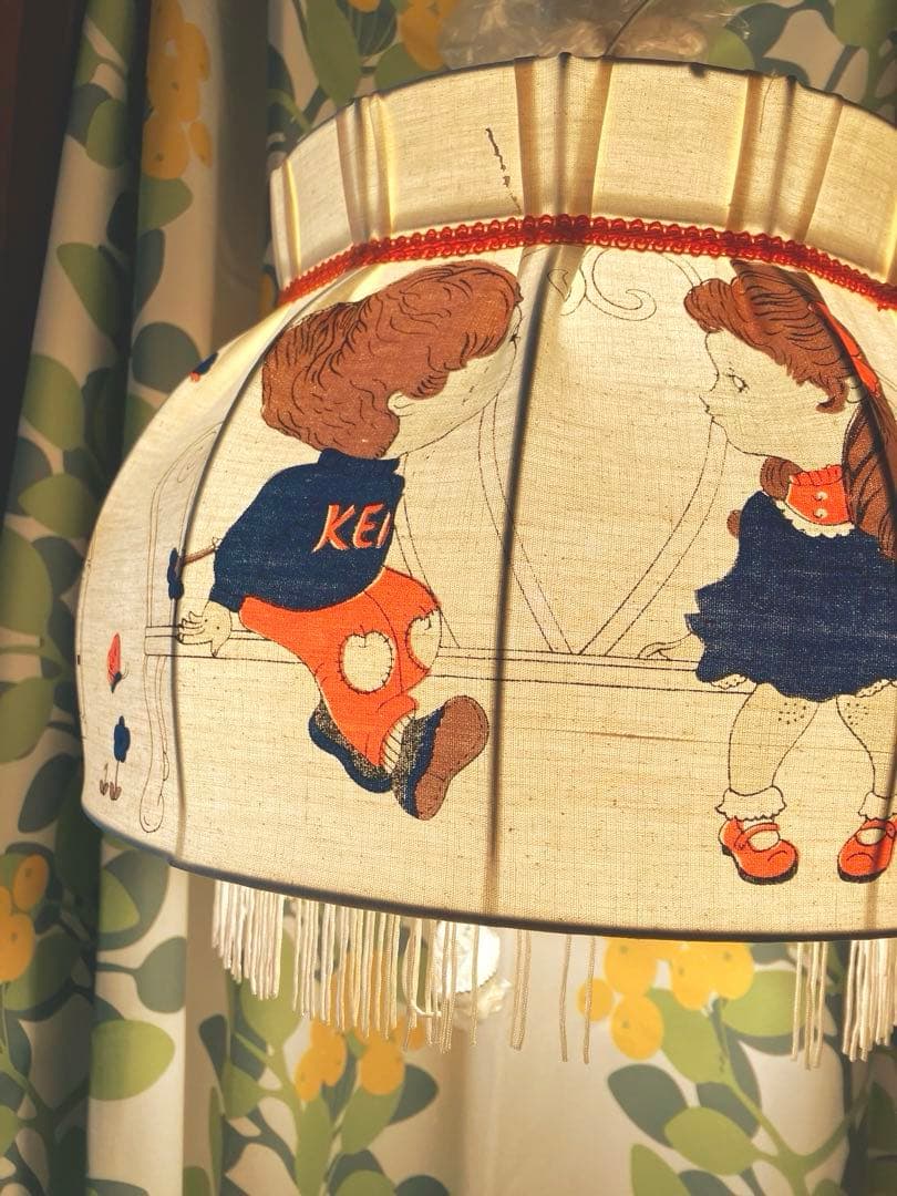 昭和レトロ レトロポップ ペンダントライト 照明 ファンシー シェード 未使用