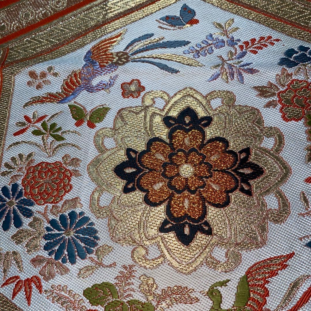 table runner 祝い吉祥　帯リメイク