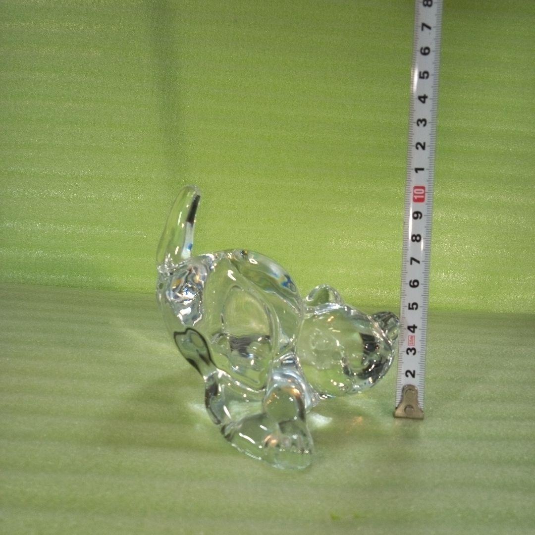 Hadeland　ハーデランド　猫の置物　クリスタルガラス？　※小傷多数有り