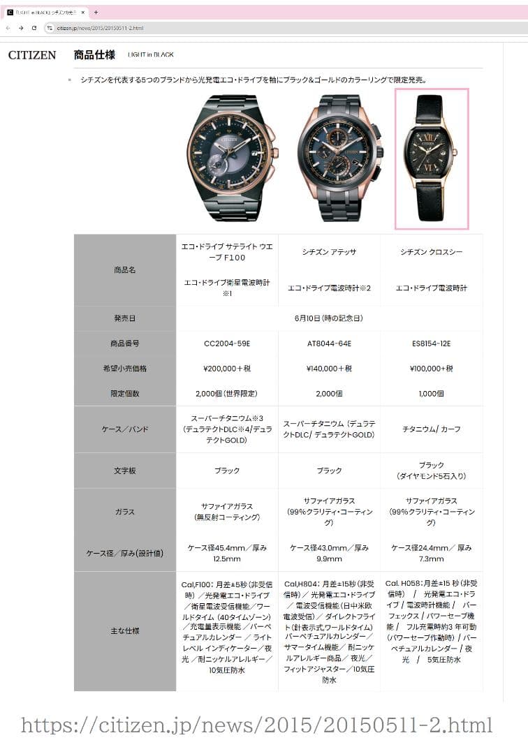 ✴美品稼働品 クロスシー xC LIGHT in BLACK 限定品 ダイヤ5P