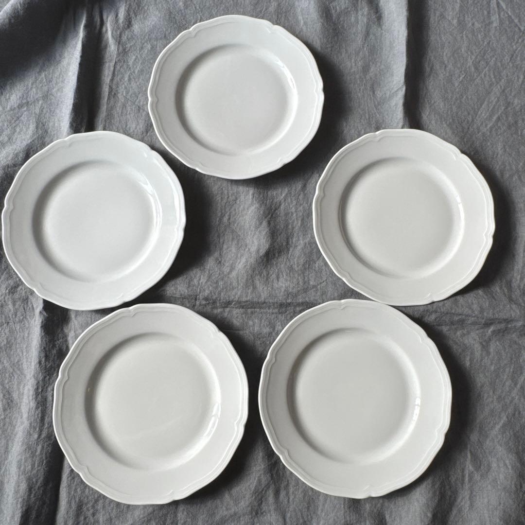 リチャード ジノリ⭐️アンティコホワイト 20cm 中皿 5枚セット