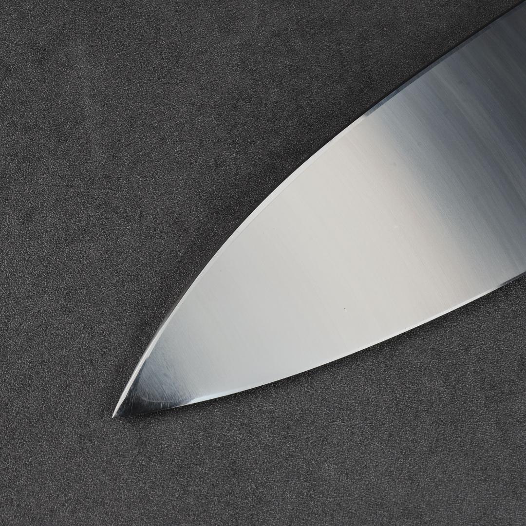 6782 出刃包丁 9寸（刃渡り270mm）本刃付け 黄檀黒水牛白三本巻八角柄