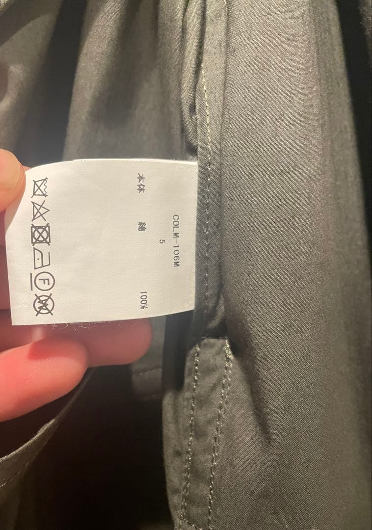 CIOTA スビンコットンタイプライタータイロッケンコード　チャコール