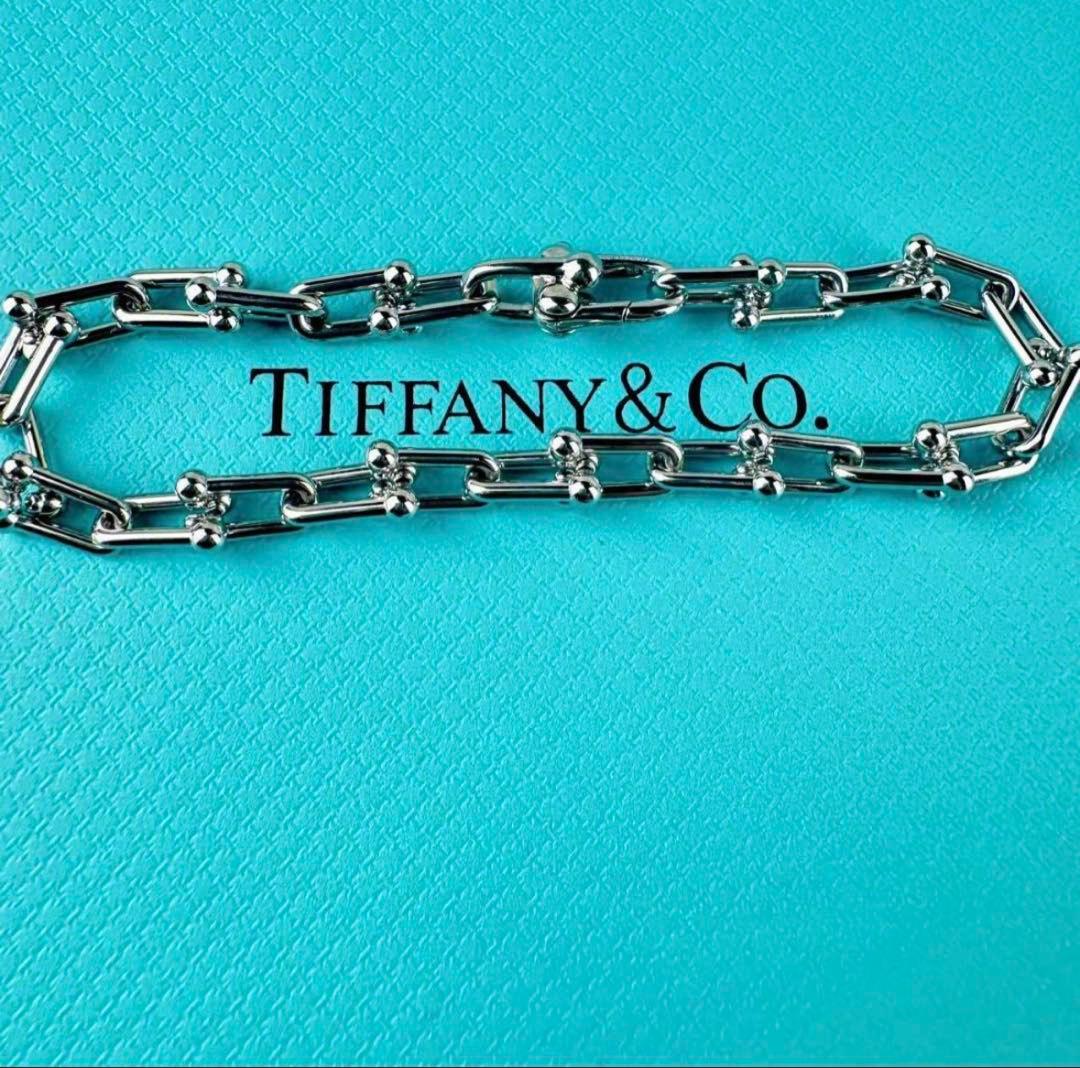 【美品】Tiffany ハードウェア スモールリンクブレスレット