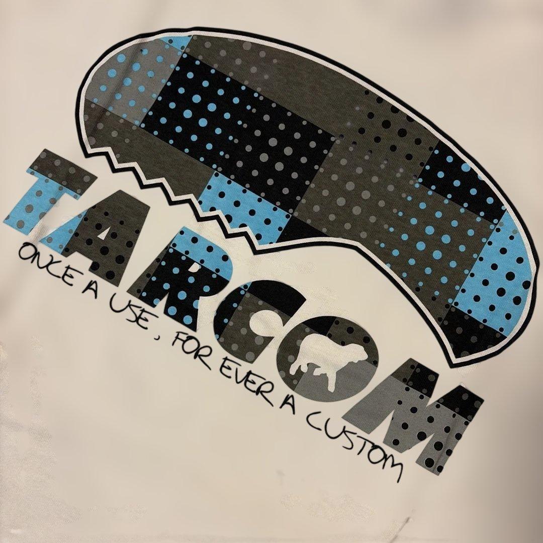 TARCOM ホワイト Tシャツ バックプリント 新品同様、試着のみ Lサイズ