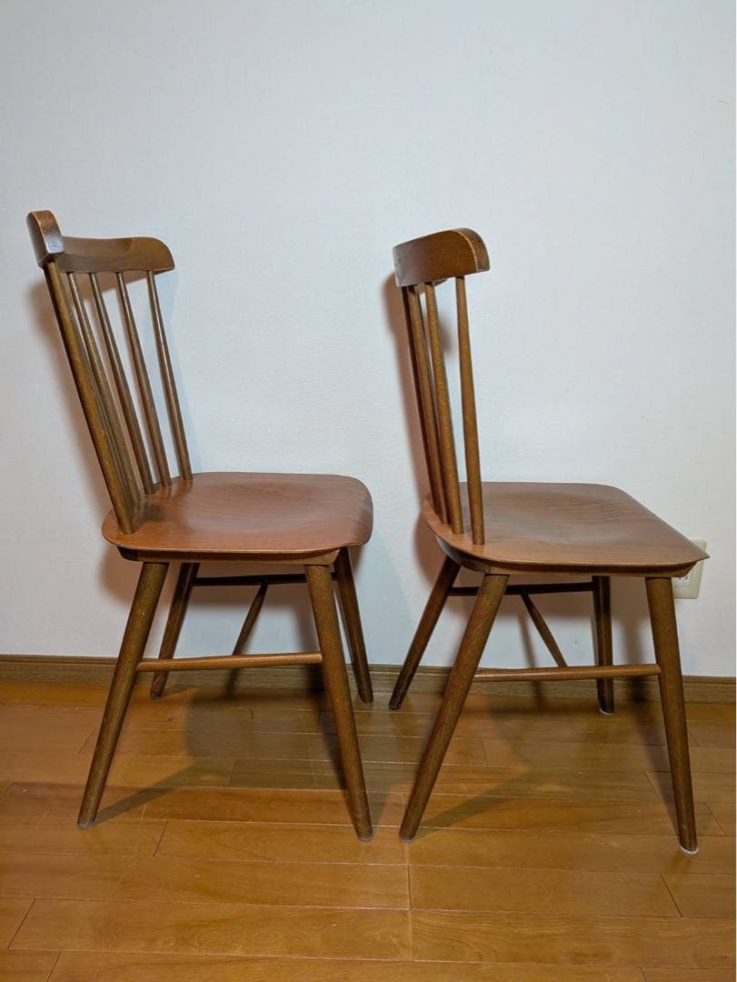 ■送料込■IDAE TON ウィンザーチェア ダイニング イス椅子2脚 木製家具