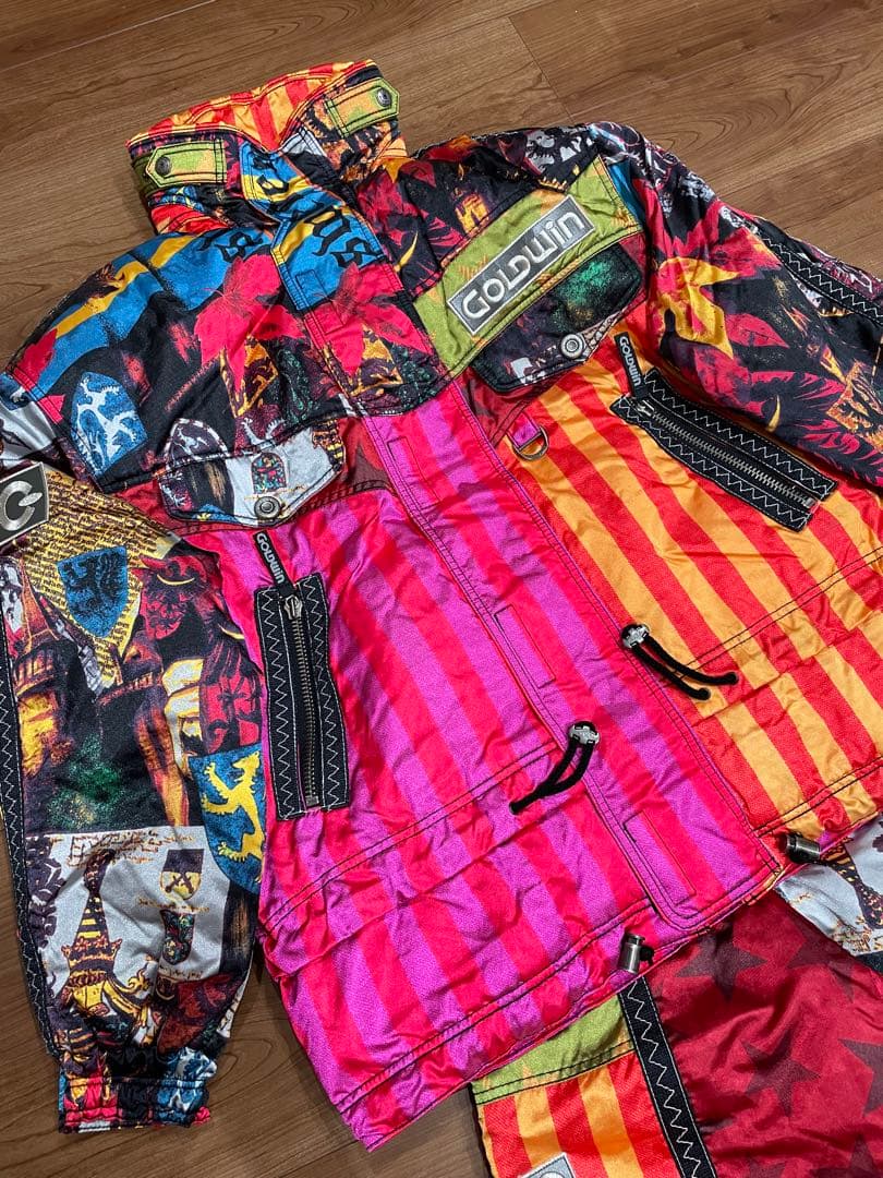 GOLDWIN ヴィンテージマルチカラースキーウェアセットアップ