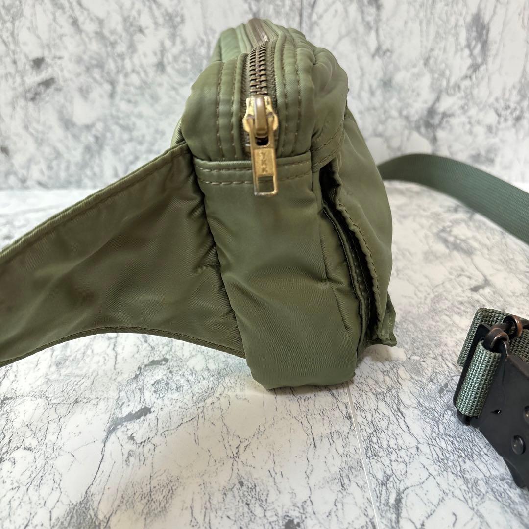 PORTER 吉田カバン ポーター TANKER ボディバッグ ナイロン カーキ