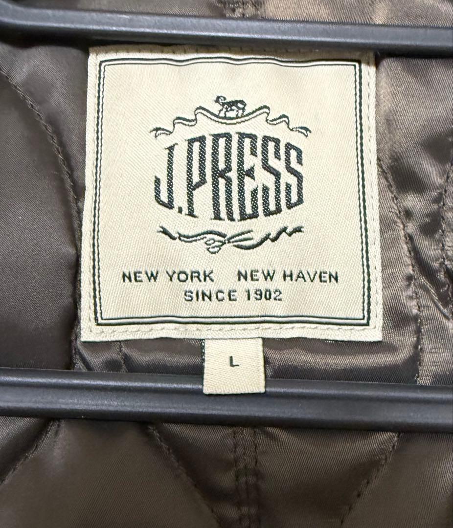 【極美品】J'PRESS ウールスタンドカラーコート キルティング　SizeL
