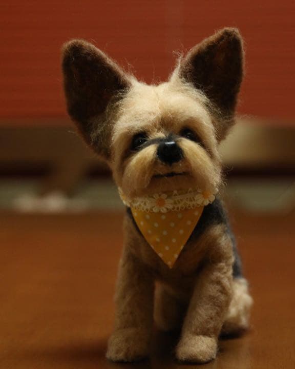 羊毛フェルト　ヨークシャーテリア