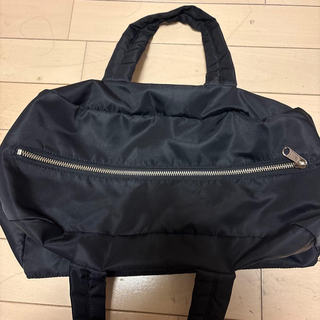 COMME des GARÇONS ブラック ナイロンバッグ　Mサイズ