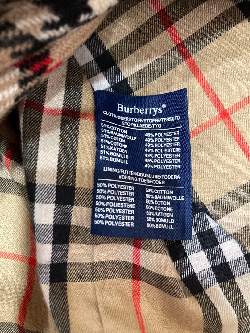 Burberry ステンカラーコート ライナー付 メンズ