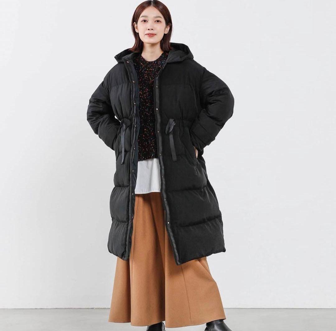 定価3.9万【美品】trois トロワ ロングコート ダウンコート ロングダウン