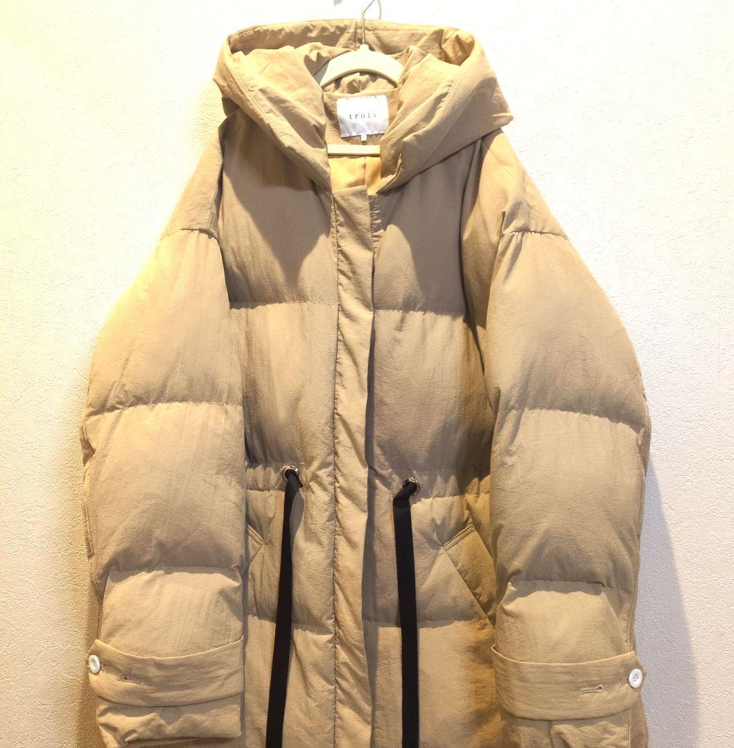 定価3.9万【美品】trois トロワ ロングコート ダウンコート ロングダウン
