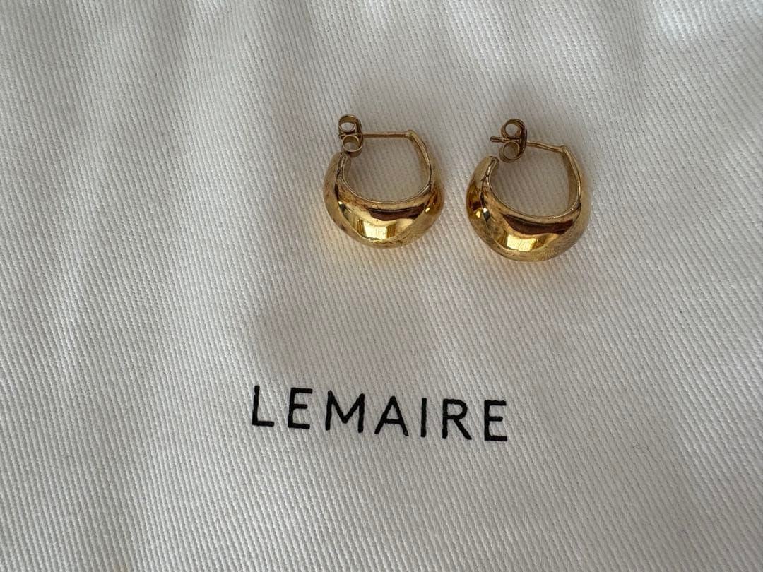 LEMAIRE ゴールド DROPピアス　両耳用