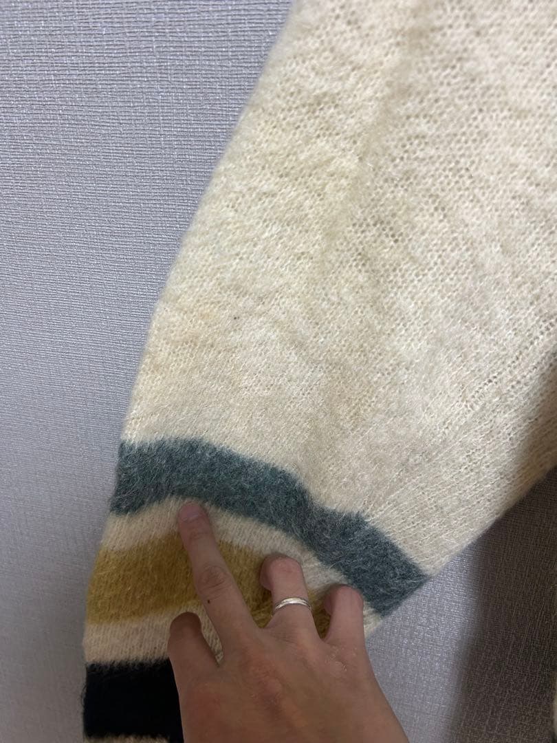 60s ヴィンテージNATIONAL モヘアカーディガン ストライプ