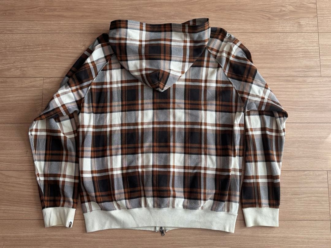 APE エイプ パーカー チェック キムタク M BAPE レア ブラウン 茶
