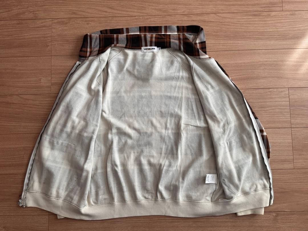 APE エイプ パーカー チェック キムタク M BAPE レア ブラウン 茶