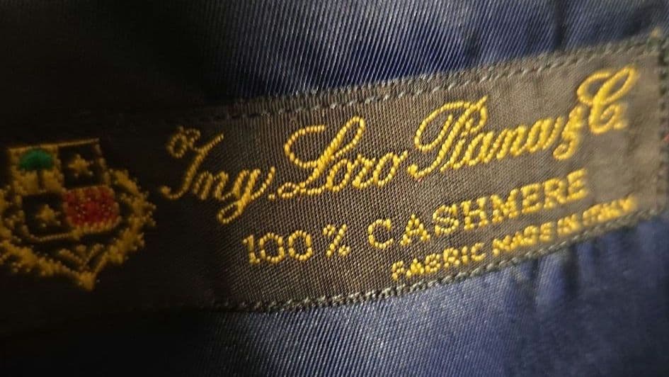【美品】Loro piana ロロピアーナカシミヤ100% ロングコート 黒