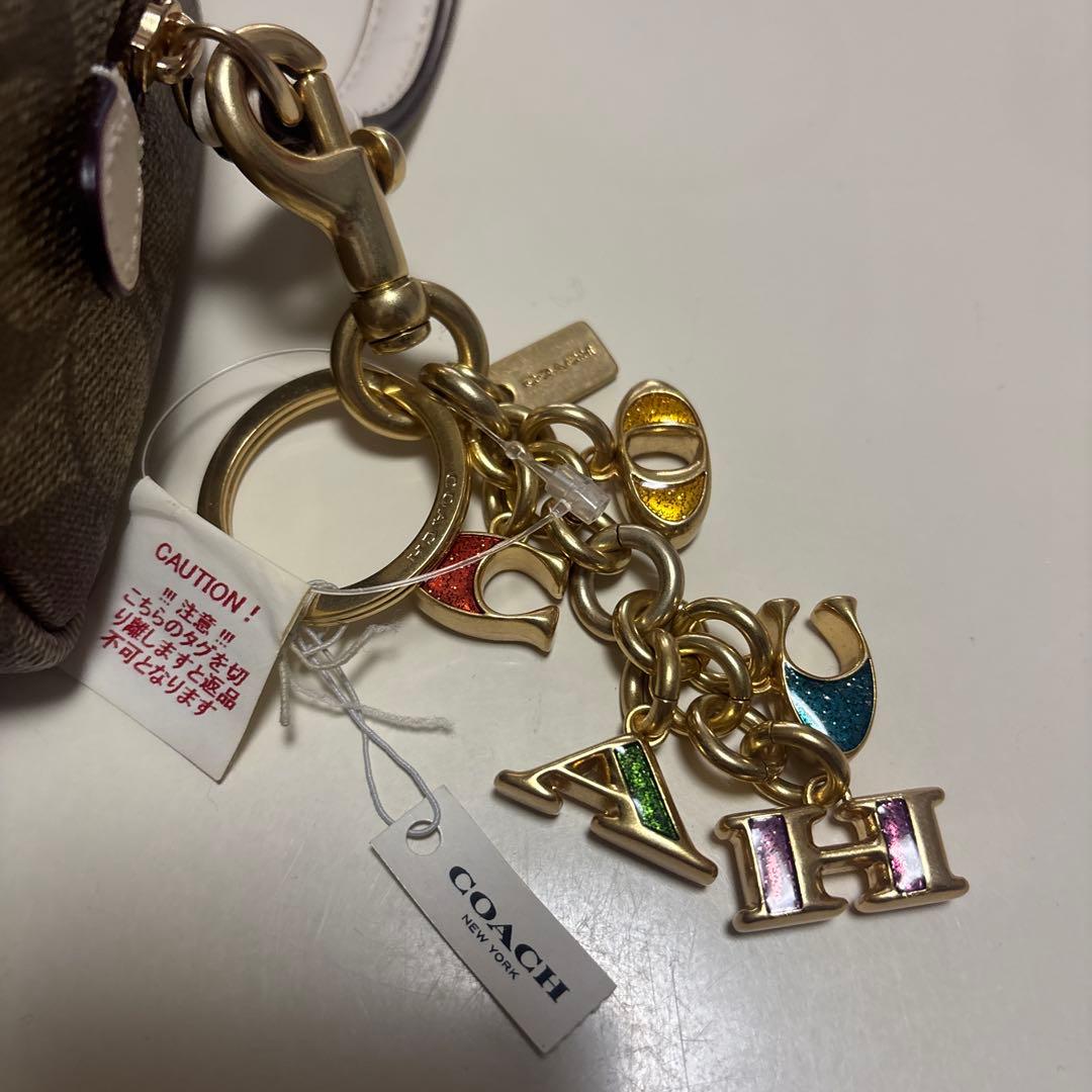 COACH ポーチ　キーホルダー付