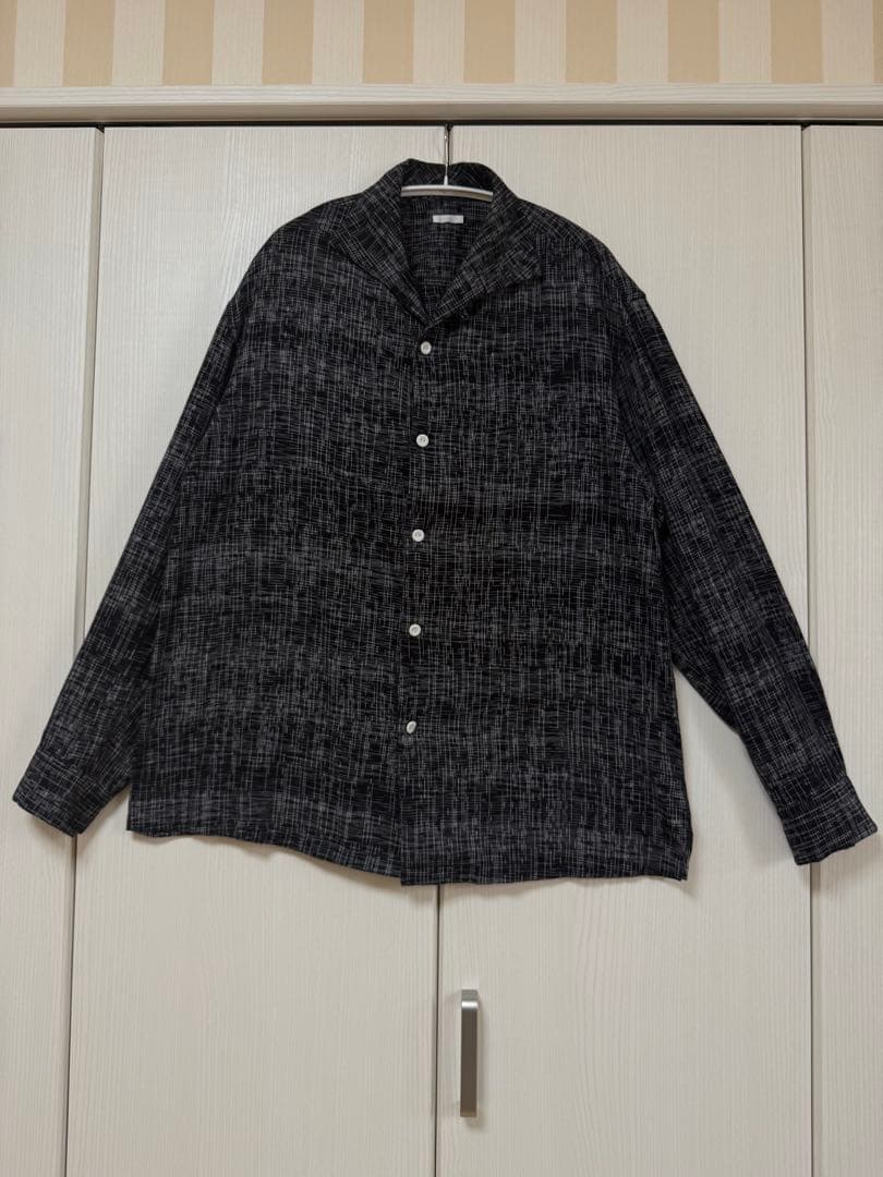 SOWBOW ソウボウ　チェックぽいデザイン　長袖シャツ　黒×グレー　XL 美品