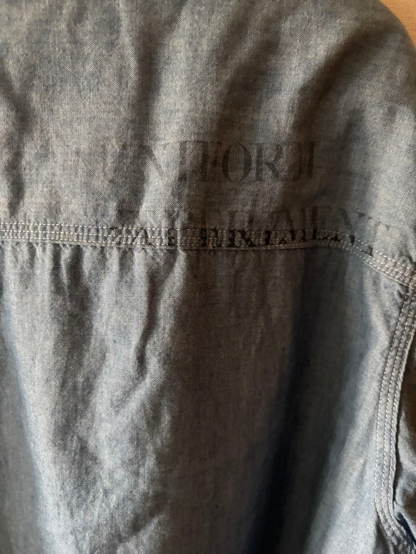 トップス uniform experiment WASHED CHAMBRAY SHIRT