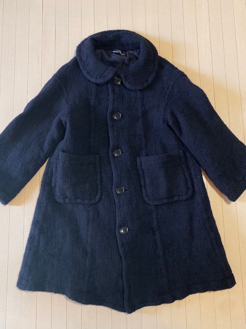 tricot COMME des GARÇONS ブラック ロングコート