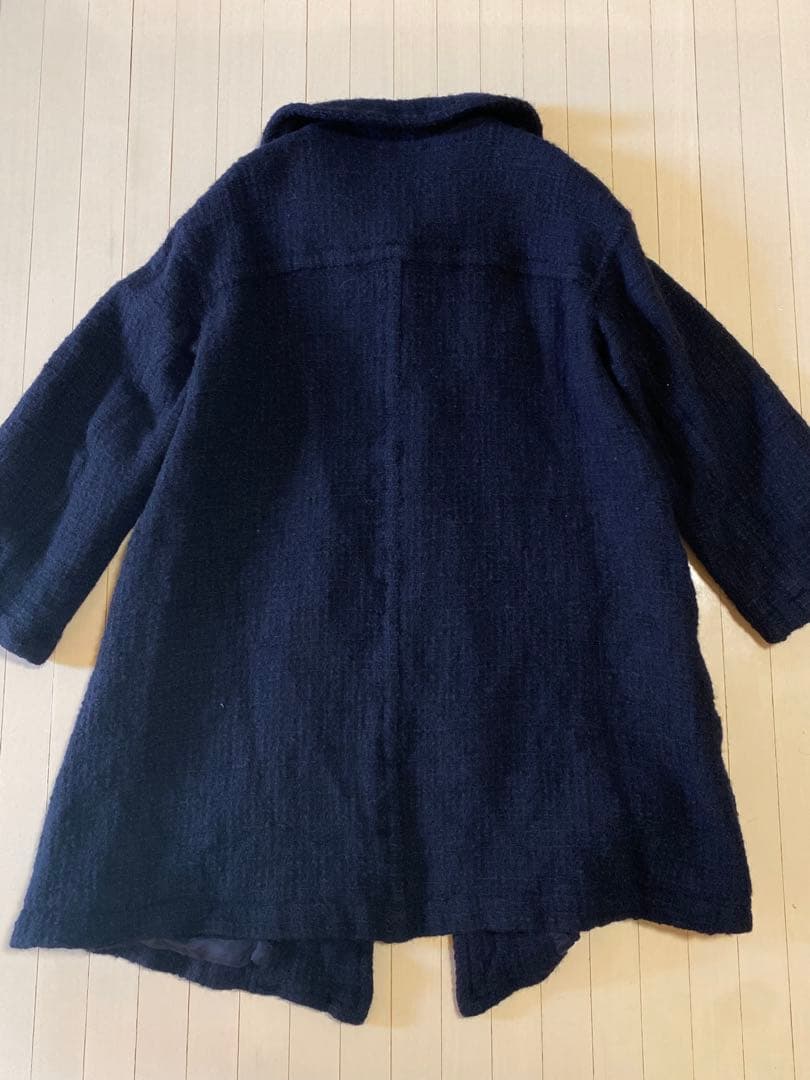tricot COMME des GARÇONS ブラック ロングコート