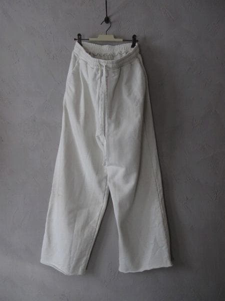 パンツ ANCELLM DYED SWEAT PANTS WHITE