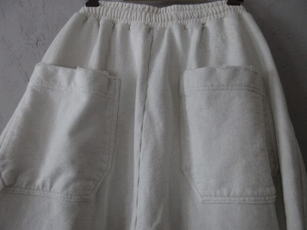 パンツ ANCELLM DYED SWEAT PANTS WHITE