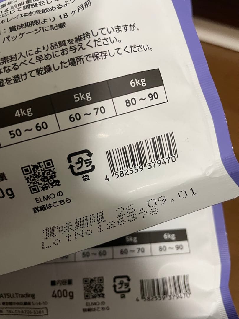エルモ プロフェッショナーレ キャットフード インドア2キロ×4 400×2
