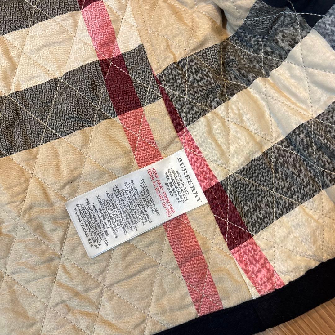 BURBERRY 子供用ネイビーウールコート 6Y